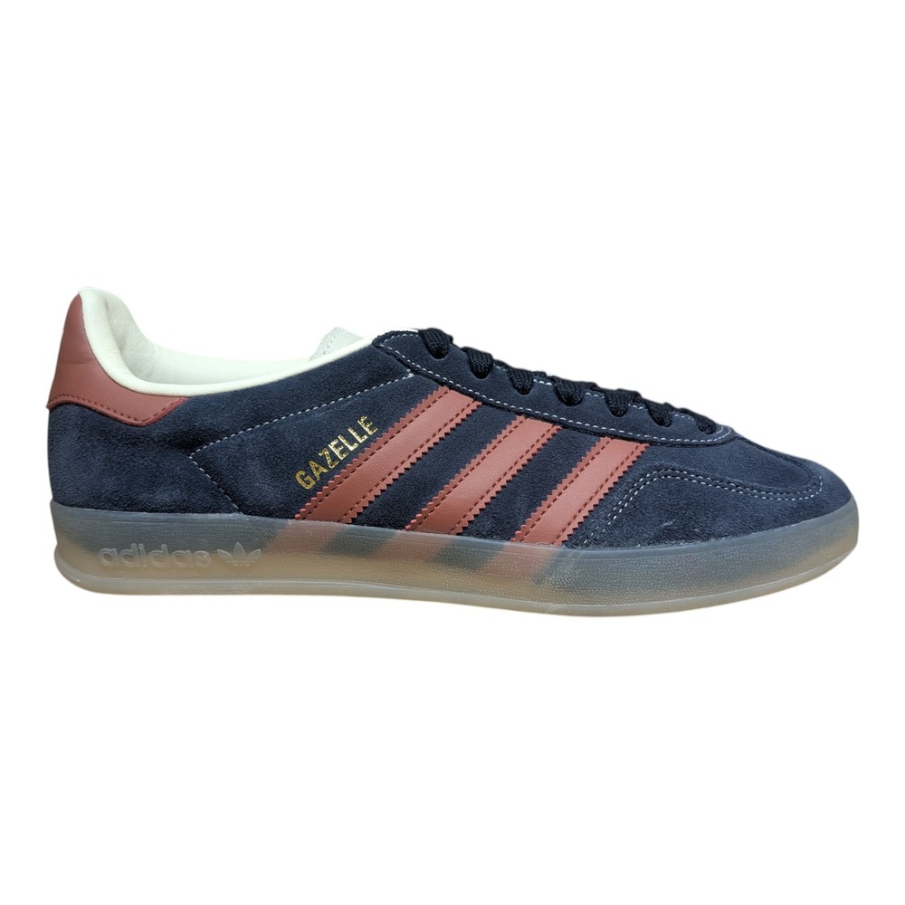 Adidas Mens Gazelle Indoor Shoes - Legend Ink/Preloved Ruby - US Size 9 - JH5404